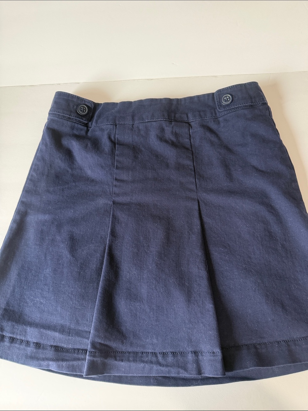 The Children's Place Girls Uniform Stretch Pleated Skirt navy Blue